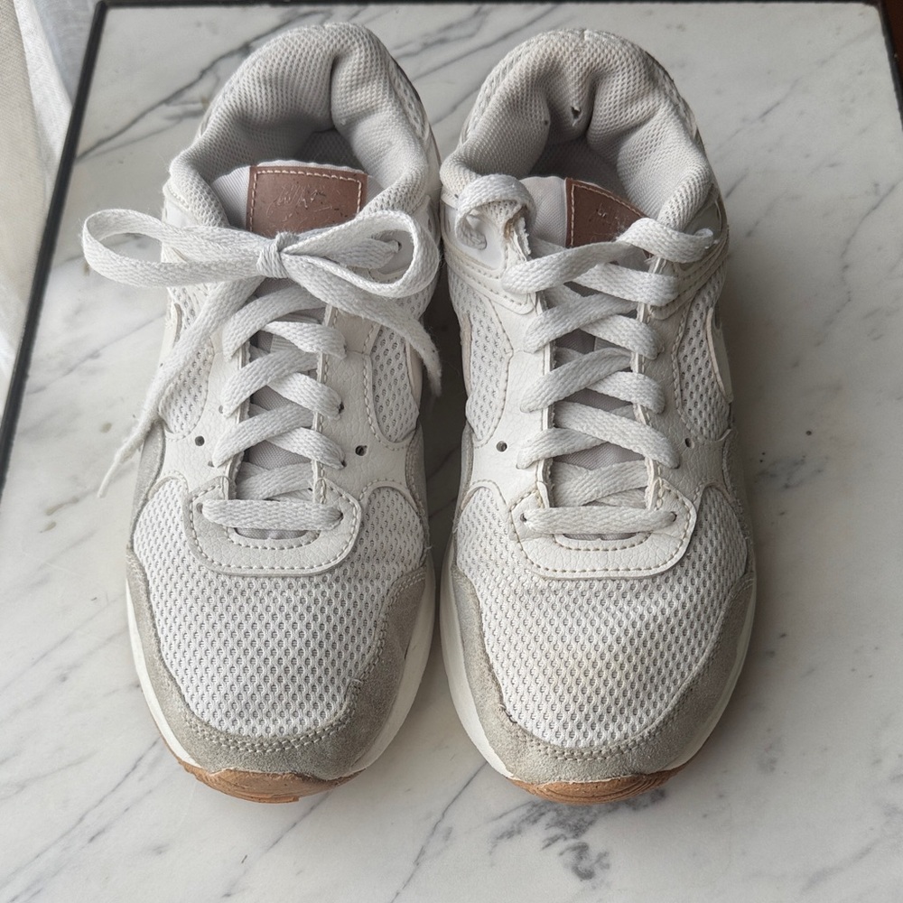 Nike Cream and Brown Sneakers